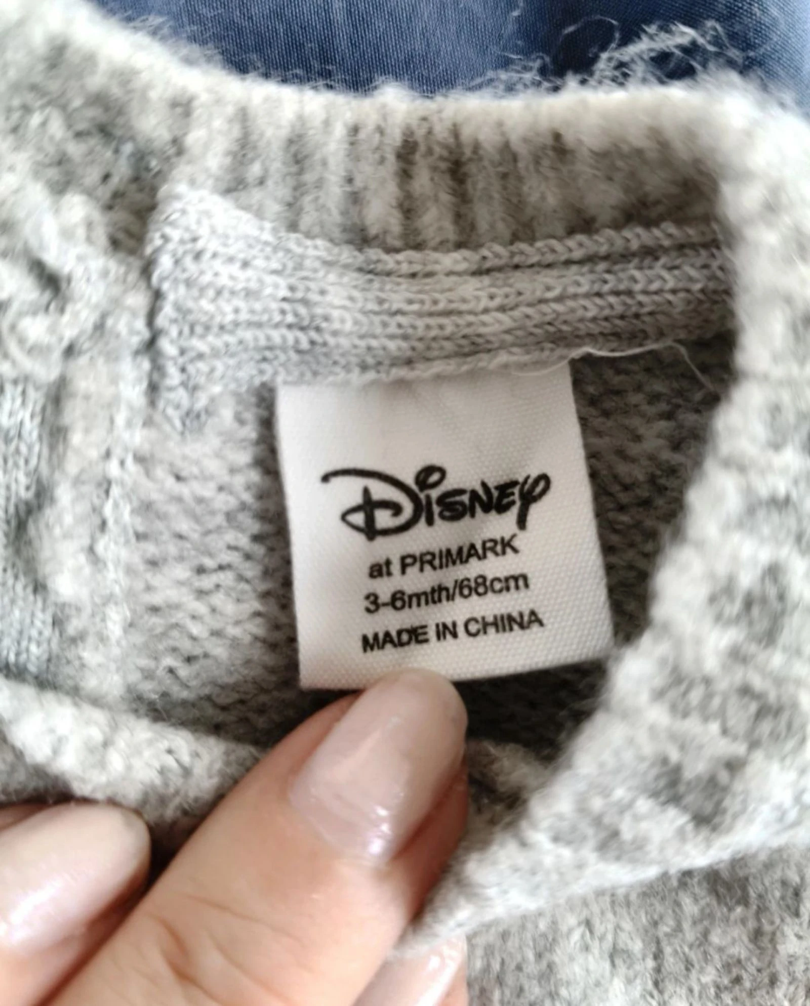 Vestido abrigado para niña Primark gris Minnie 68 cm – photo 2